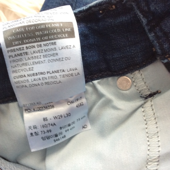 NWT Denzien Levi’s High Rise Ankle Skinny Jeans - Picture 6 of 6